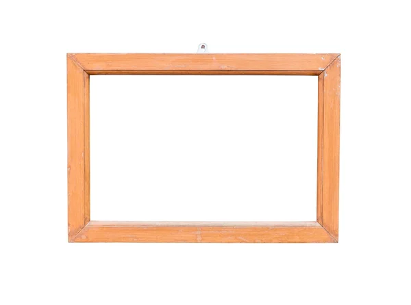 Wooden frame on white background — Stock Photo, Image