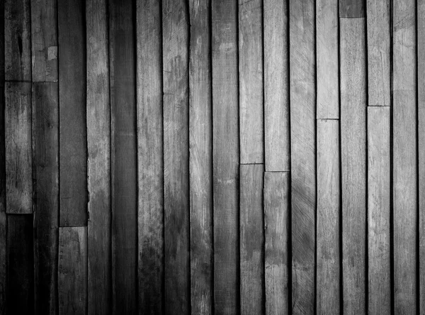 Black and white of wooden wall background — Stock Photo, Image