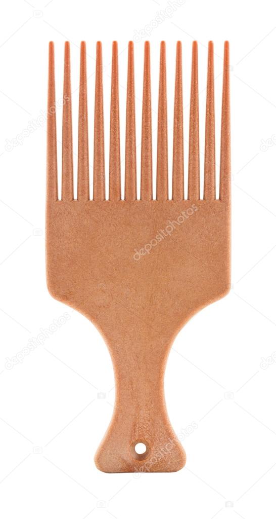 afro pick isolated on white background