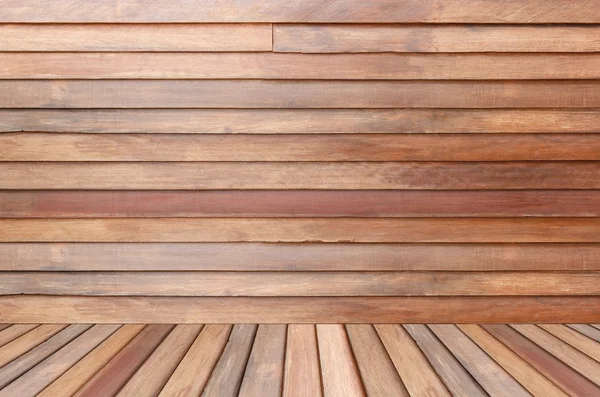 Chambre intérieure en bois brun — Photo