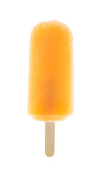 Orange popsicle isolated on white background — Stock Photo, Image