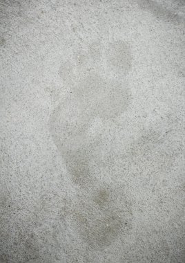 ayak izi çimento zemin fade