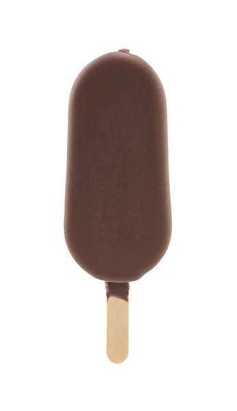 Schokolade mit Eiscreme — Stockfoto