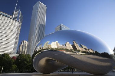 Cloud Gate heykel Millenium Park, Chicago, Il, Usa
