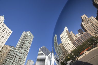 Cloud Gate heykel Millenium Park, Chicago, Il, Usa