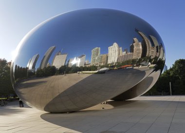 Cloud Gate heykel Millenium Park, Chicago, Il, Usa