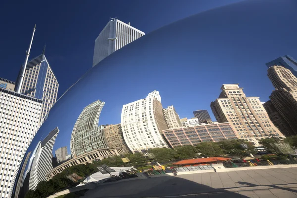 Cloud Gate skulptur i Millenium Park, Chicago, Il, Usa — Stockfoto