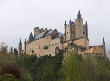 Görünümünü Castle Alcazar Castille Segovia ve Leon, İspanya