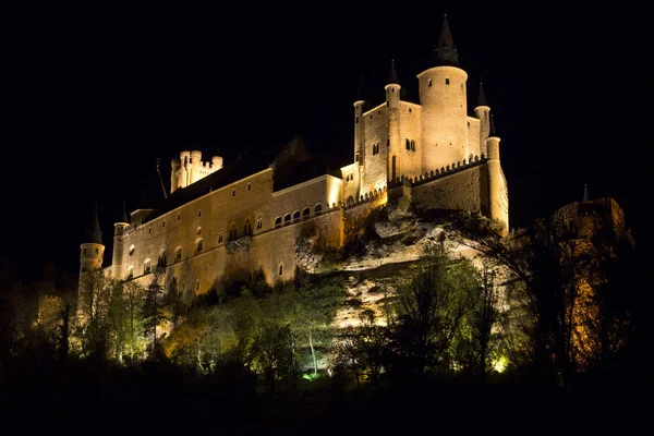 View of Castle Alcazar of Segovia in Castille and Leon, Spain — Stock Photo, Image
