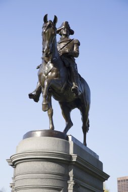 George Washington heykeli Boston kamu bahçe