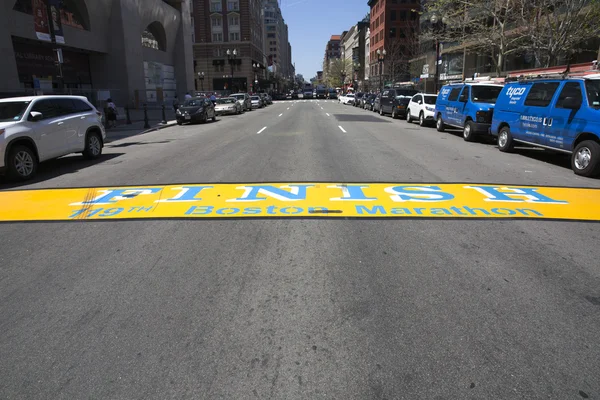 Einde lijn van Boston Marathon — Stockfoto