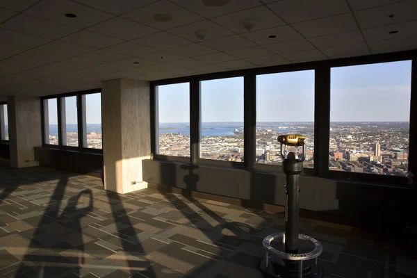 Boston je panoramatický pohled jako to je vidět z obezřetnostních tower — Stock fotografie