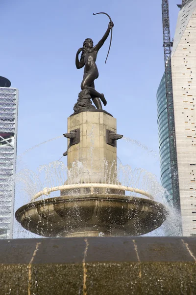 Huntress Diana Fountain (Fuente de la Diana Cazadora) en México DF, México — Foto de Stock