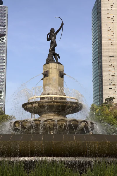 Avcı Diana çeşme (Fuente de la Diana Cazadora) Mexico Df, Meksika — Stok fotoğraf