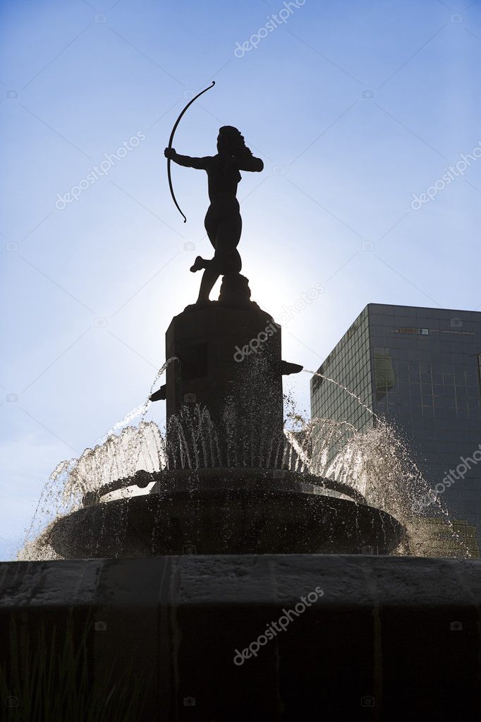 Huntress Diana Fountain (Fuente de la Diana Cazadora) en México DF