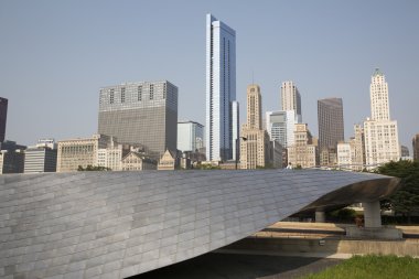 Genel kan basıncı geçit Millenium Park Chicago, Il.