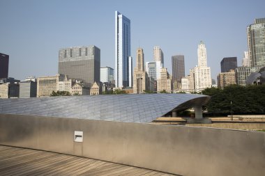 Genel kan basıncı geçit Millenium Park Chicago, Il.