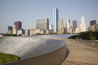 Genel kan basıncı geçit Millenium Park Chicago, Il.