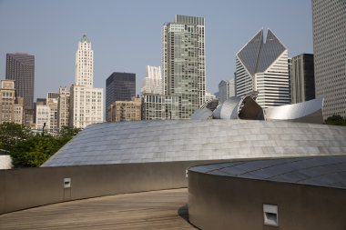 Genel kan basıncı geçit Millenium Park Chicago, Il.