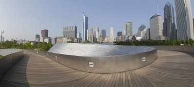 Genel kan basıncı geçit Millenium Park Chicago, Il