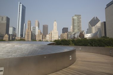 Genel kan basıncı geçit Millenium Park Chicago, Il