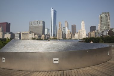 Genel kan basıncı geçit Millenium Park Chicago, Il