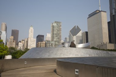 Genel kan basıncı geçit Millenium Park Chicago, Il