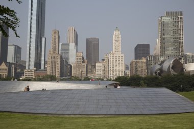 Genel kan basıncı geçit Millenium Park Chicago, Il