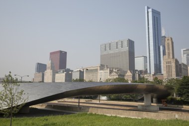 Genel kan basıncı geçit Millenium Park Chicago, Il
