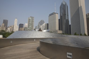Genel kan basıncı geçit Millenium Park Chicago, Il