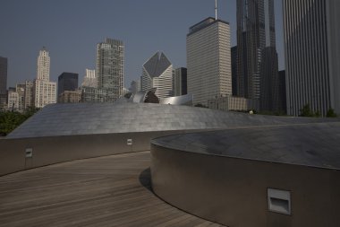 Genel kan basıncı geçit Millenium Park Chicago, Il