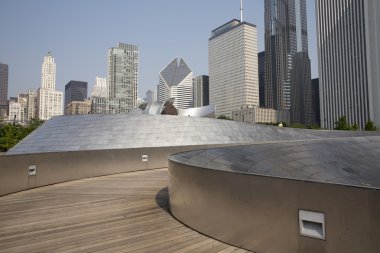 Genel kan basıncı geçit Millenium Park Chicago, Il