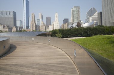 Genel kan basıncı geçit Millenium Park Chicago, Il.