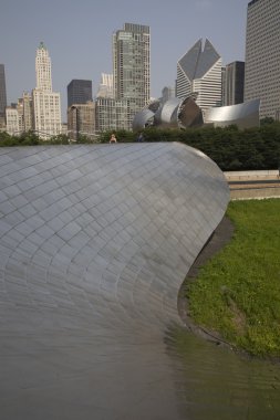 Genel kan basıncı geçit Millenium Park Chicago, Il.
