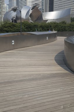 Genel kan basıncı geçit Millenium Park Chicago, Il.