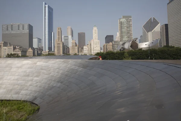 Veřejné Bp chodník v parku Millenium v Chicagu, Il — Stock fotografie