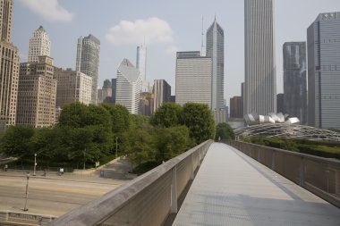 Chicago, Il Nichols Bridgeway. Millennium Parkı.