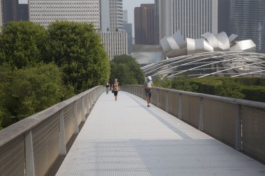 Chicago, Il Nichols Bridgeway. Millennium Parkı.