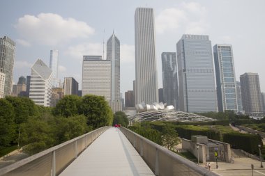 Chicago, Il Nichols Bridgeway. Millennium Parkı.
