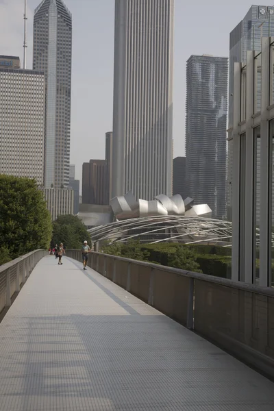 Chicago, Il Nichols Bridgeway. Millennium Parkı. — Stok fotoğraf