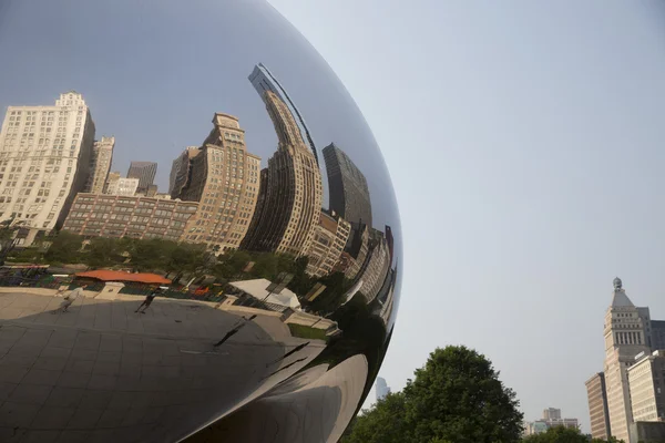 Portão de nuvem ou o feijão em Chicago Millennium Park — Fotografia de Stock