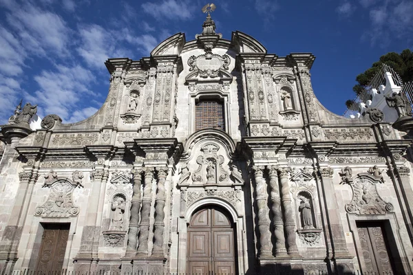 Igreja Jesuíta de La Compania em Quito, Equador . — Fotografia de Stock