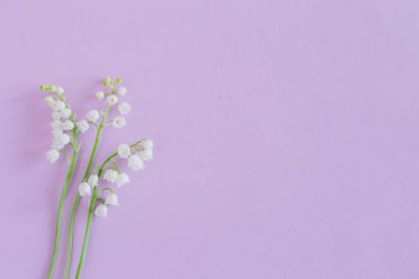 Vadi çiçeklerinin güzel zambakları menekşe renginde. Düz yatıyordu. Metin için yer.