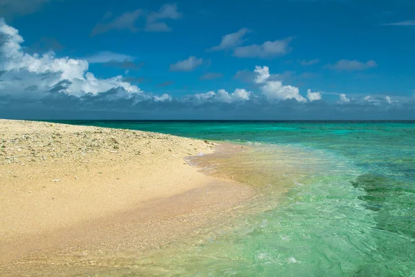 Διαφήμιση Ταξίδια Διακοπές Και Διακοπές Concept Όμορφη Θέα Παρθένα Παραλία — Φωτογραφία Αρχείου