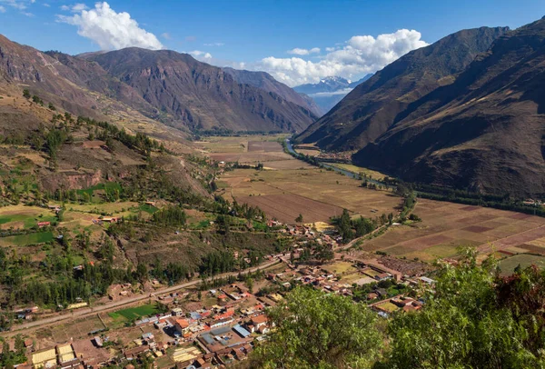 Vista Región Del Valle Sagrado Las Tierras Altas Andinas Del — Foto de Stock