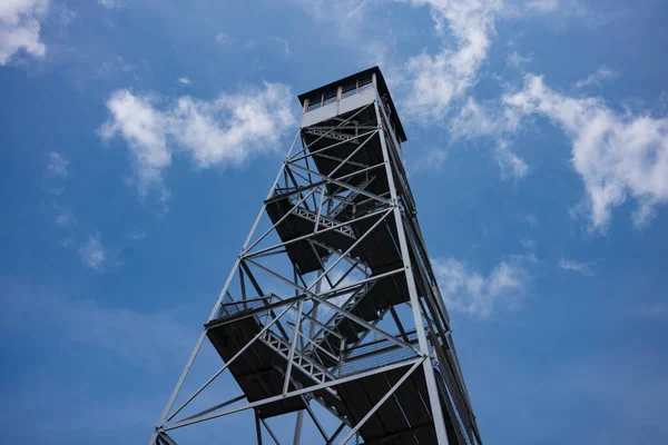 Torre Fogo Hunter Mountain Uma Das Cinco Nas Montanhas Catskill — Fotografia de Stock