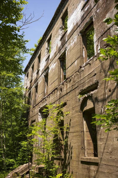 Σκελετικά Λείψανα Του Ξενοδοχείου Catskills Overlook Mountain House Υποδέχονται Πεζοπόρους — Φωτογραφία Αρχείου