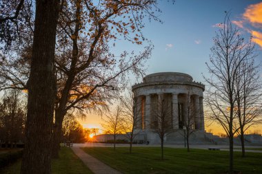 Vincennes, Indiana 'daki George Rogers Clark Ulusal Tarih Parkı. Wabash Nehri kıyısında. Fort Sackville' de olduğuna inanılıyor.. 