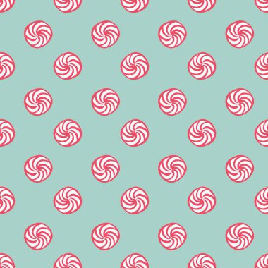 Nane şekerleri puantiyeli noktalar kusursuz vektör deseni