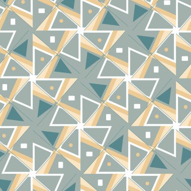 soyut geometrik mozaik dikişsiz vektör deseni